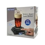 Ultrasonic Beer Foamer, Enhance Aroma and Flavor with Rich, Creamy Foam, Perfect for 20oz Glass, Ideal Gift for Beer Lovers, Father’s Day and Birthdays, Ultrasonic Vibration Technology, Black