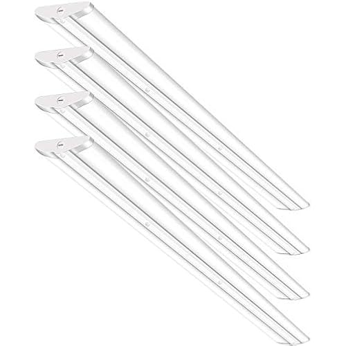 hykolity 110W 8FT LED Shop Lights Ultra Slim LED Wraparound, 12600lm 5000K LED Strip Lights, Flush Mount Warehouse Garage Office Ceiling Light Fixture, 8 Foot Fluorescent Tube Replacement - 4 Pack