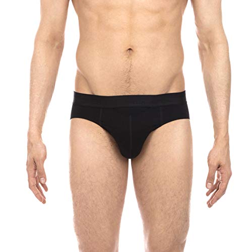 HOM - Para Hombres - Mini Briefs 'HO1' - Slip Calzoncillos - Black - Tamaño S