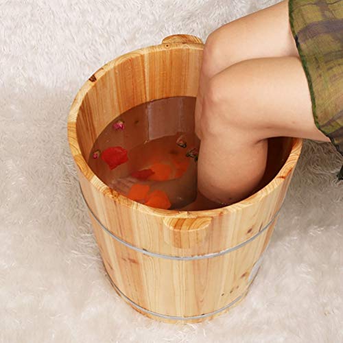 Spa de pies de barril de madera para adultos miniatura 4