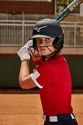 Mizuno Finch Women's Softball Padded Batting Glove, White-Gold, Small #TOP3