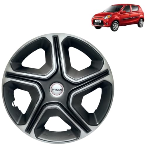 Image of Prigan Alto 800 Grey Silver Wheel Cover 12 inch, for Alto 800 (Set of 4 Pcs) (Press Fitting) Model Name- Nexon Grey Silver 12