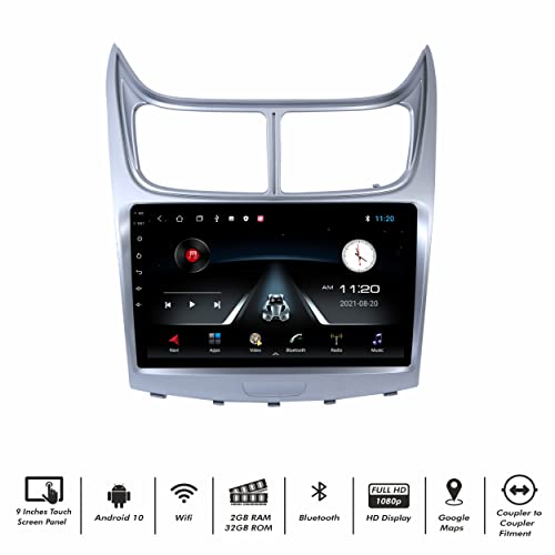 Image of 9 Inches Advanced Car Radio Receiver Android System for Chevrolet Sail with 2GB /32GB RAM & ROM, Gorilla Glass /Full HD Display /WiFi /GPS /Steering Wheel Connectivity and HD Parking Camera