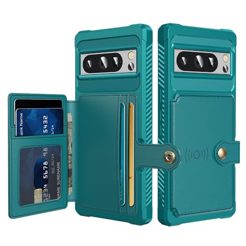 Étui arrière rigide en silicone Google Pixel 9 5G portefeuille latéral en cuir