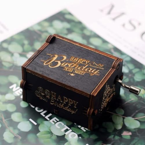 Image of Zesta Hand Crank Music Box, Wooden Musical Toy, Vintage Hand Crank Musical Gifts for Men, Women & Kids, Birthday Gift for All Ages