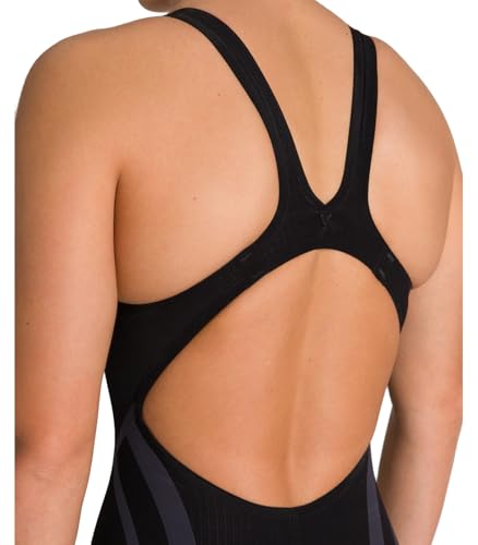 ARENA Damen Powerskin Carbon Core Fx Offenem Rücken Einteiliger Badeanzug, schwarz/goldfarben, 116