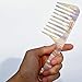 MANETURAL D1 | Wide Tooth Handle comb for Curly Hair| Elevates, Preserves Curl, Eliminates frizz, Acetate comb(White Purple)