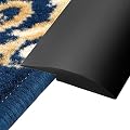 MBROS Cuttable Carpet Edge Trim - Extra Long Carpet to Tile Wood Floor Transition Strips, PVC Self Adhesive Flooring Binding Strips, Customizable