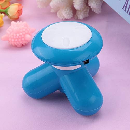 Portable Mini Massager Body Massager Head Processed Vibration Massager, Battery Massager Electric Head For Handheld Massagers With Handle, Electrically Powered[Blue]