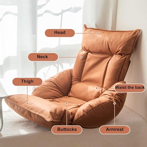 Tumbona reclinable acolchada para balcón y dormitorio con sofá plegable ajustable 7