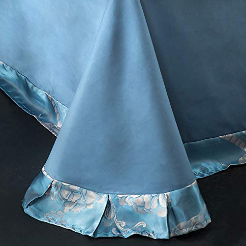 Ensemble de literie ensemble de housses de couette double soie coton gris - 2