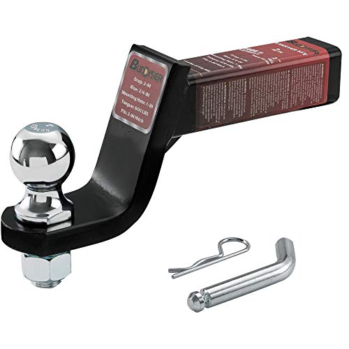 BUDDYSER Trailer Hitch Ball Mount & Pin, Fit 2inch Hitch Receiver, 4
