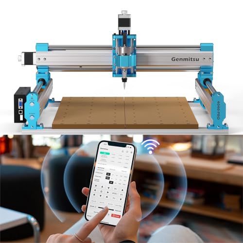 SainSmart Genmitsu CNC-Maschine 4040-PRO für Holz-Acryl-MDF-Nylon-Fräsarbeiten, GRBL-Steuerung, 3-Achsen-CNC-Fräsmaschine, Arbeitsbereich 400 x 400 x 78mm ✪ - 5