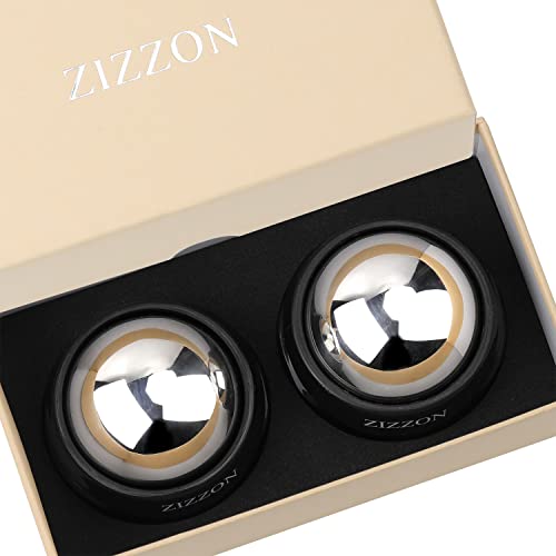 Zizzon Cold Massage Stainless Steel Roller Ball For Eye & Face, Skin Care For Dark Circles, Puffiness, Wrinkles Rapid Recovery Reduce Inflammation For Back Shoulder Neck 2 Pack #TOP6