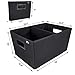MIU COLOR Car Trunk Storage Organizer Collapsible Cargo Storage Containers for Cars Sedan SUV Truck, Black