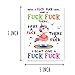 OystersPearl Rude Birthday Card - A Playful And Fun Greeting Card - Unicorn Card - I Don't Give A Fuck Fuck - Gift For Friends