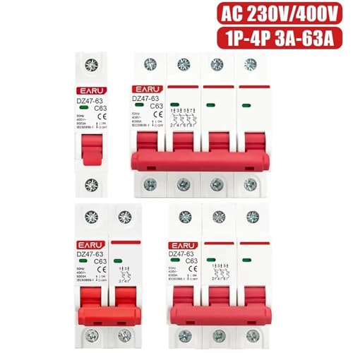 Disjoncteur de type C 4P 10A pour eviter les surcharges de ligne - 2