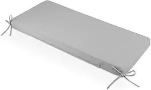 ROFIELTY Bench Cushion 48 inch, Bench Cushion for Indoor/Outdoor use Outdoor Swing Cushions, Waterproof and Durable Resistant Furniture Patio Cushion. (Light Gray, 48182.5)