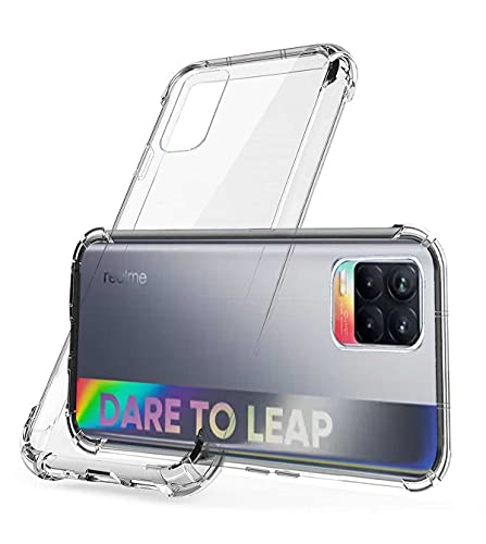 Image of Soft Flexible Silicone Back Cover Compatible with Compatible with Realme 8 5G, Transparent Case