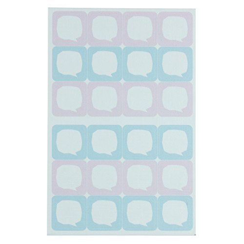 ゆにねーむ 洗濯 タグ に貼る シール フキダシP 24ピース×1シート UN-193