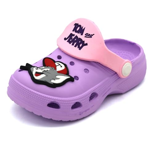 Image of SVAAR Tom & Jerry Kid's Attractive Clogs with Authentic Tom & Jerry Charms and Adjustable Back Strap
