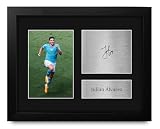 HWC Trading Julian Alvarez Gifts Printed Signed Autograph Picture for Soccer Fans and Supporters - US Letter Framed (ID-008048)