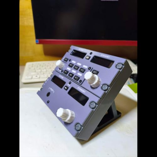 Toyvanta 737 Radio Tuning Panel (RTP) for Flight Simulator, 1:1 Scale Boeing Cockpit Replica, Compatible with MSFS 2020/2024, X-Plane 12, PMDG 737, ZIBO 737, Physical Knobs & Dual Display
