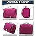 Buruis Large Capacity Waterproof Toiletry Bag for Women, Hanging Toiletry Organizer, 11