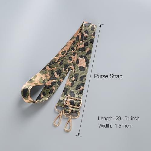 Image of chushui Leopard Print Purse Strap for Women,Adjustable Crossbody Bag Strap