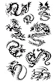 Tatouage dragon (WX010) - Tatouage unique - Faux tatouage - Grand tatouage