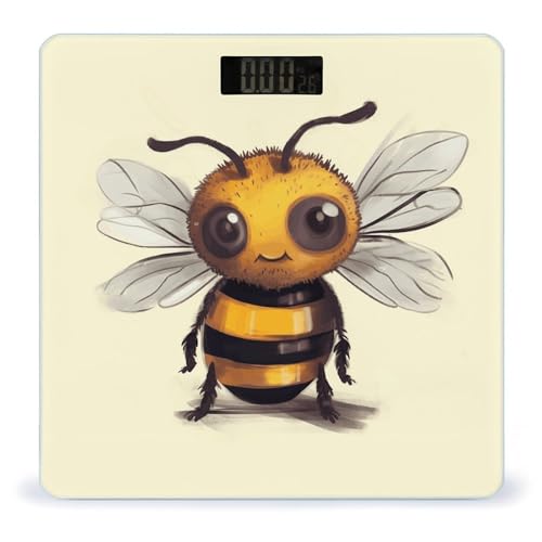 Báscula Digital de Baño Cute Bee con Pantalla LED