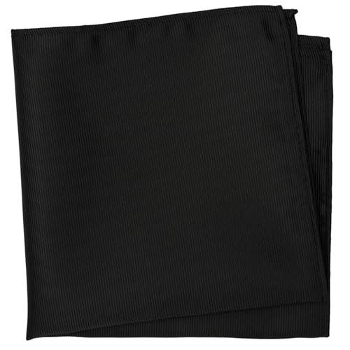 Image of Boy's Solid Tie with Pocket Square Set, Regular Necktie for Children and Kids, Self-Tied