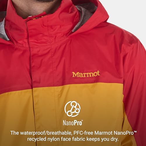 Image of MARMOT Men's Precip Eco Waterproof Rain Jacket - 100% Recycled, Breathable, Lightweight, Packable Raincoat