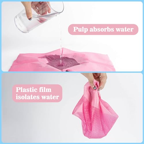 MAQIHAN Tattoo Unterlagen Dental Lätzchen - 75 Stück Einweg Wasserdichte Tattoo Unterlage Pink Zahnärztliche Lätzchen Maniküre Supplies Tattoo Supplies Abdeckungen Tattoo Tisch Clean Mat Pad