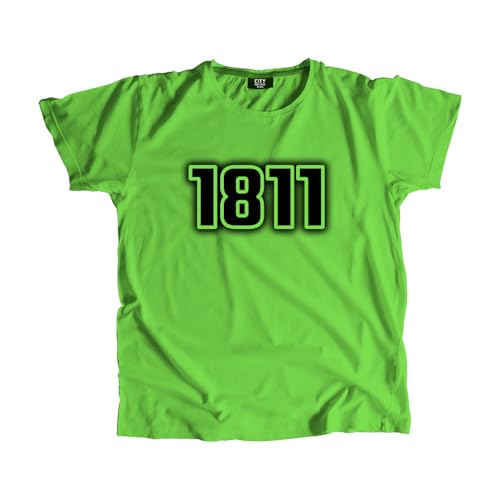 T-Shirt Men Unisex 1811 imprimé en coton doux coupe droite noire