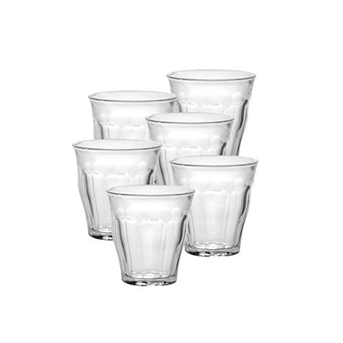 Duralex Gemaakt in Frankrijk Picardie 4 oz Clear Tumbler, Set van 6 door Duralex