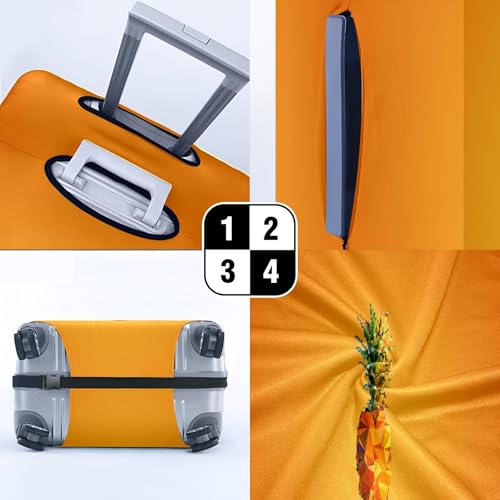 Travel Luggage Cover Suitcase Protector Scratch-Resistant Fit, Not Included Suitcase Wallpaper Minimalism XL4
