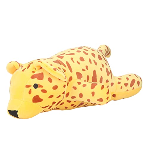 Juguete de Leopardo de Peluche, Muñeco de Peluche de Animal Divertido y Suave para Niños y Material de Decoración del Hogar, Color de Felpa, Tamaño Brillante, 40cm