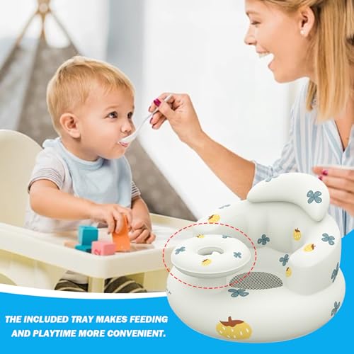 Siège gonflable bébé imperméable pour laver et nourrir bébé sans fatigue - 4