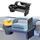Galaledxy Car Window Door Side Cup Holder, Window Car Storage Tray, Car Window Multifunctional Storage Tray Organizer, Vehicle Door Side Hanging Storage Rack, Front Rear Door Insert Tray Organizer