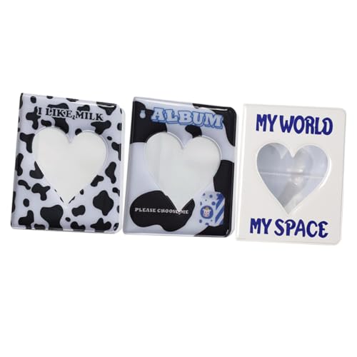 Alipis 3Pcs Cute Photo Album Adorable Picture Holder for Small Photos Lightweight Binder with Inserts for Travel and Memorable Moments