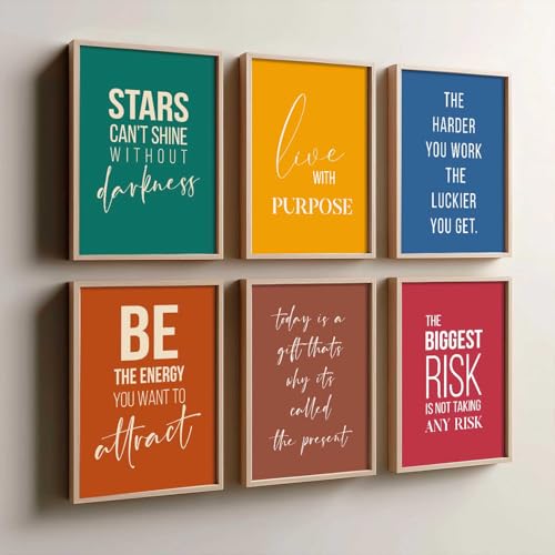 Image of kotart Motivational Quote wall frames for wall hanging, Home decor wall paintings for living room, bed room | Poster with glass frames (10x13, H)