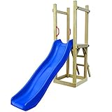 Longitud del tobogán: 175 cm vidaXL Parque Infantil Tobogán de Jardín Madera FSC Juegos Columpio Niño Patio