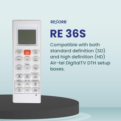 Image of RE 36S Compatible for LG AKB75215406 AC Dual Inverter Split AC Air Contioner 6-in-1 VIRAAT Mode (Match Buttons with Old Remote Before Placing Order)
