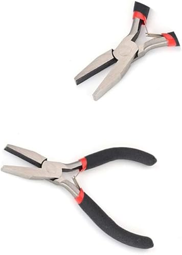 Miniatura 2 de FLZOSPER Mini alicates de punta de cadena, 4.5 pulgadas CR-V Alicates de precisión multifunción Stripper Herramienta de fabricación de joyas de mano