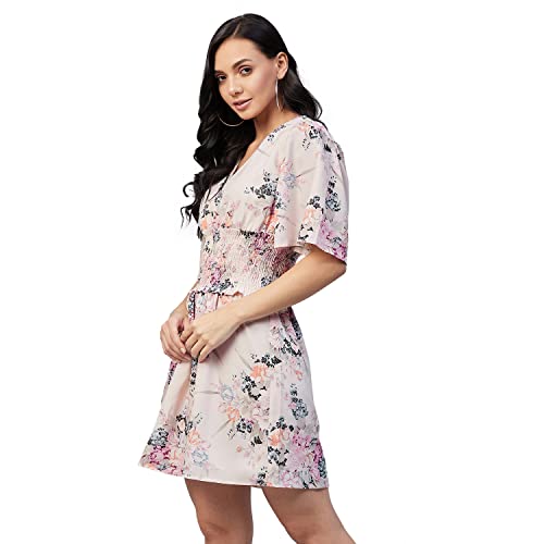 Image of Carlton London Women's Polyester A-Line Mini Casual Dress