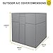 KHOMO GEAR Waterproof Heavy Duty Outdoor Air Conditioning Cover AC Protector, Conditioner Outside Units, Black,AC-Cover-Black