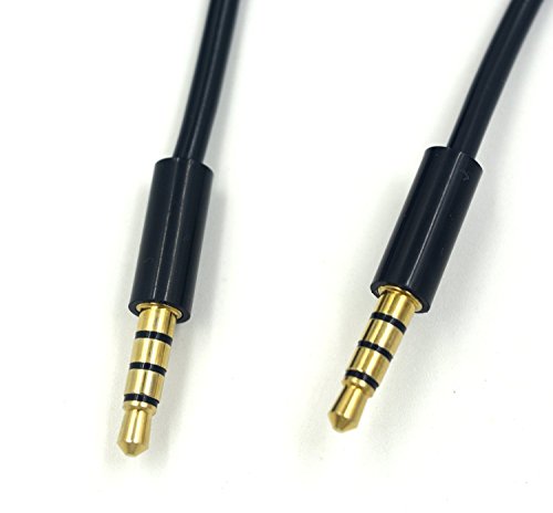 Cable auxiliar SinLoon Jack 3.5mm macho a macho 1 m negro miniatura 2