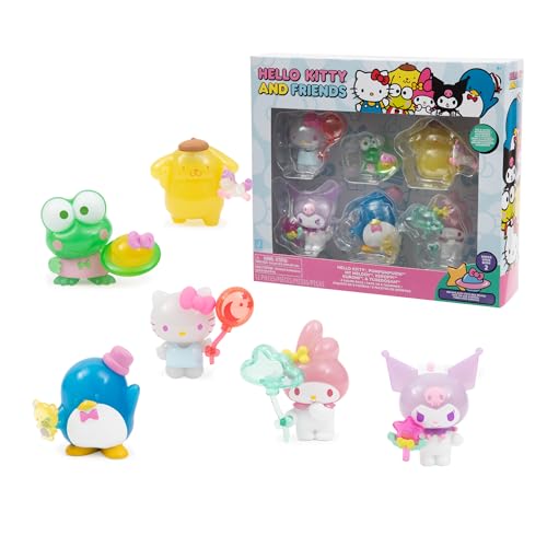 Hello Kitty - Pack de 6 Figuras, Acompaña a los Amigos de Hello