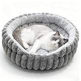 Peelanmall Hundebett Flauschig,Stilvolle Katzenbetten,Plüschstoff,rutschfeste...